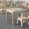 Flash Furniture 23.5 in W, 23.5 in L, 18 in H, Beechwood, Birch Plywood, Beech MK-ME088008-GG - alternate 4